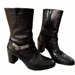 Hogl Leather Mid Calf Boots